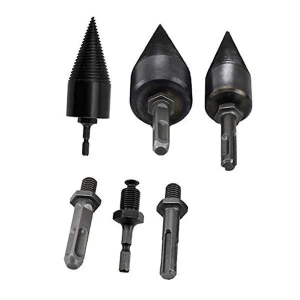 

Hex Shank Firewood Splitter Machine Drill Wood Cone Reamer Punch Driver Step Drill Bit Split Drilling Tools woodworking tools