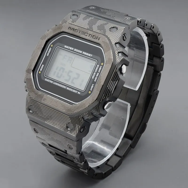 Ремешок из титанового сплава Камуфляжный для наручных часов DW5600 GW5000 ремешок с