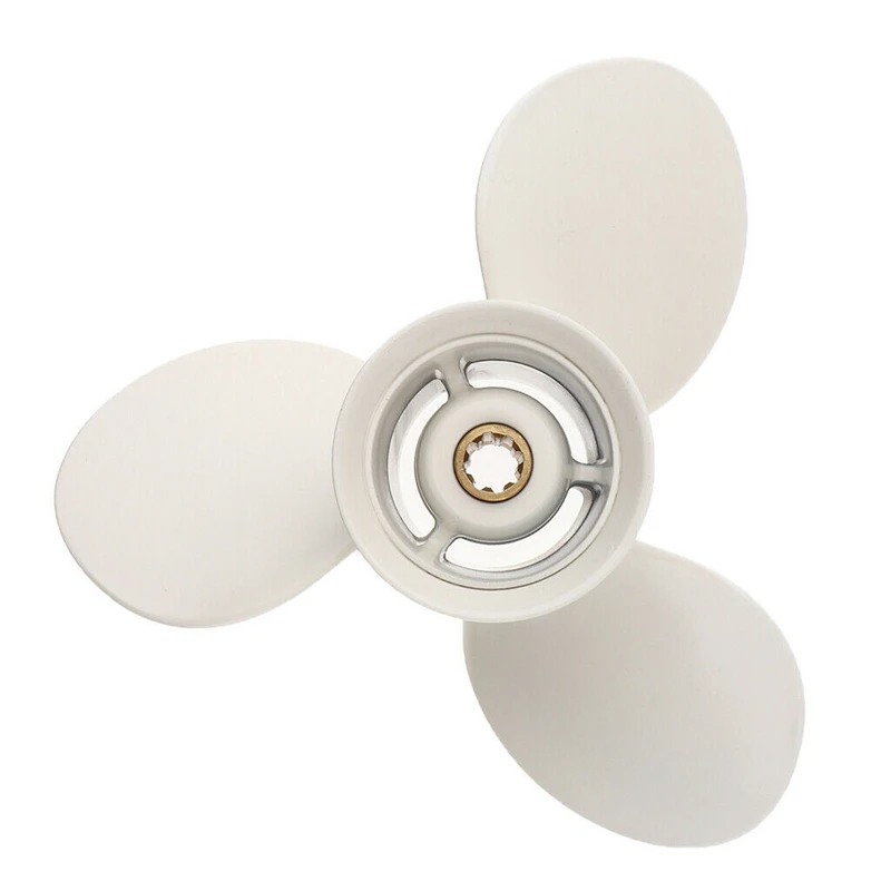 9 1/4 x 10-J1 Aluminum Alloy 3 Blade Outboard Motor Propeller for Yamaha 9.9-15 HP | Автомобили и мотоциклы