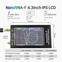 latest nanovna nanovna f vna hf vhf uhf vector network antenna analyzer 4 3 inch ips lcd metal case
