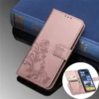 Чехол-книжка для iPhone 12 Mini, 11 Pro, SE, XS Max, XR, X, 8, 7, 6, 6S Plus, 5S, кожаный, с цветочным рисунком