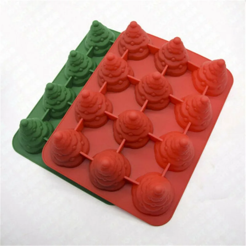 Fondant Mould Craft Christmas Tree Silicone Candle Soap 3D Cake Chocolate Baking Mold mold | Дом и сад