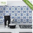 Funlife CUSTOM 1015202530 см синий и серый Средиземноморский геометрический ПВХ водонепроницаемый самоклеящийся стикер TS059