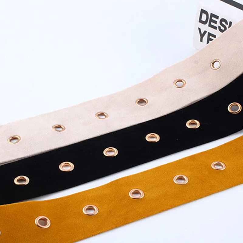 Пряжка замшевый пояс для женщин модные женские бархатные пояса одежды украшения