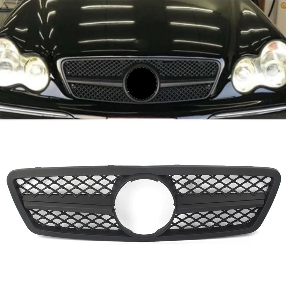 Передняя решетка для автомобилей с верхний гриль 2000 2006 Mercedes Benz C Class W203 C280 C320 C240 C200