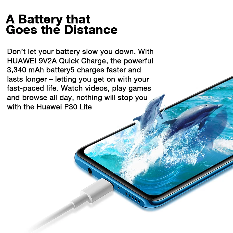 В наличии глобальная версия Huawei P30 Lite 4 Гб 128 Смартфон 24MP Тройная камера 32MP