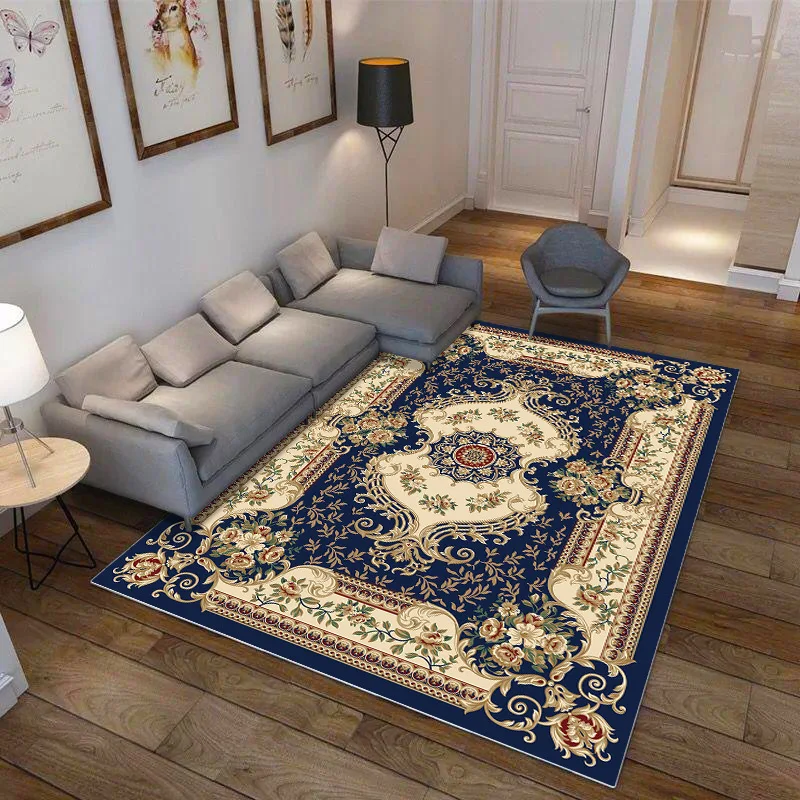 

2020 European Classical Persian Art Carpet For Living Room Bedroom Anti-Slip Floor Mat Fashion Kitchen Carpet Area Rugs