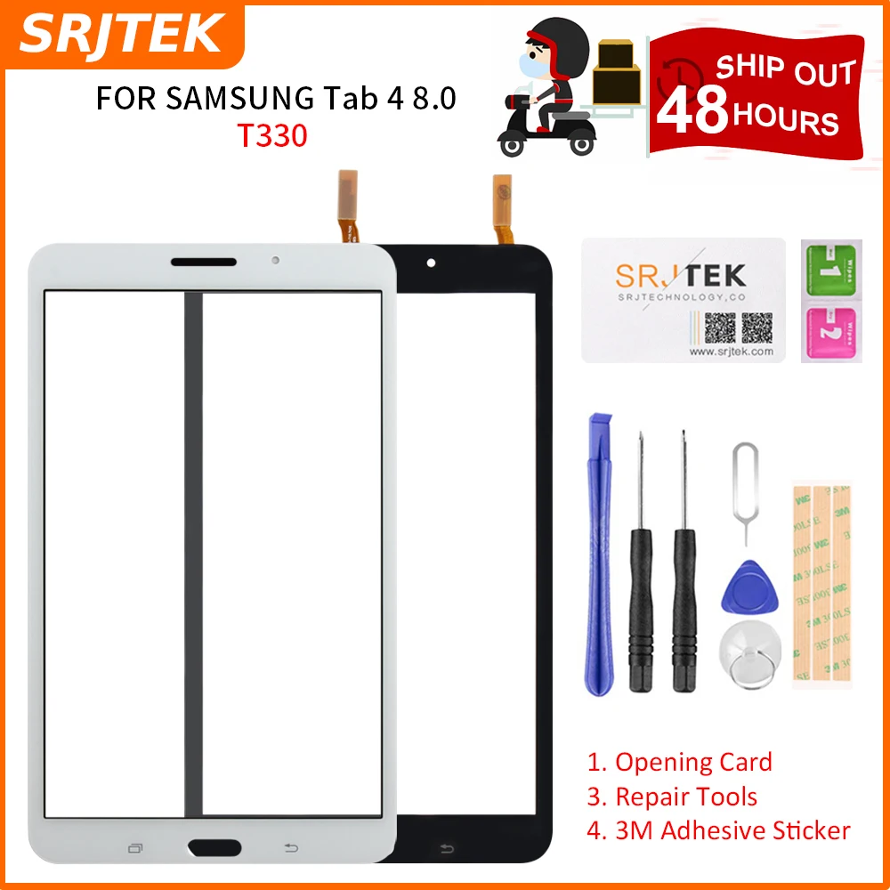 

SRJTEK Touch Screen SM-T330 SM-T331 For Samsung Galaxy Tab 4 8.0 T331 t335 T330 Digitizer Sensor Panel Tablet Parts 3G & Wifi