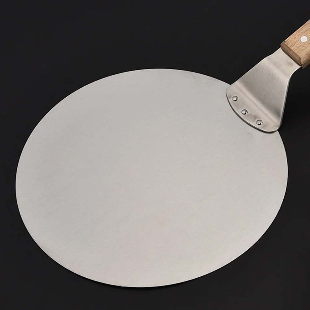 Scoop Kitchen Supplies Pizza Scraper Shovel Breadboard Stainless Steel Wooden Handle Cake Server Home Baking Tools Durable |