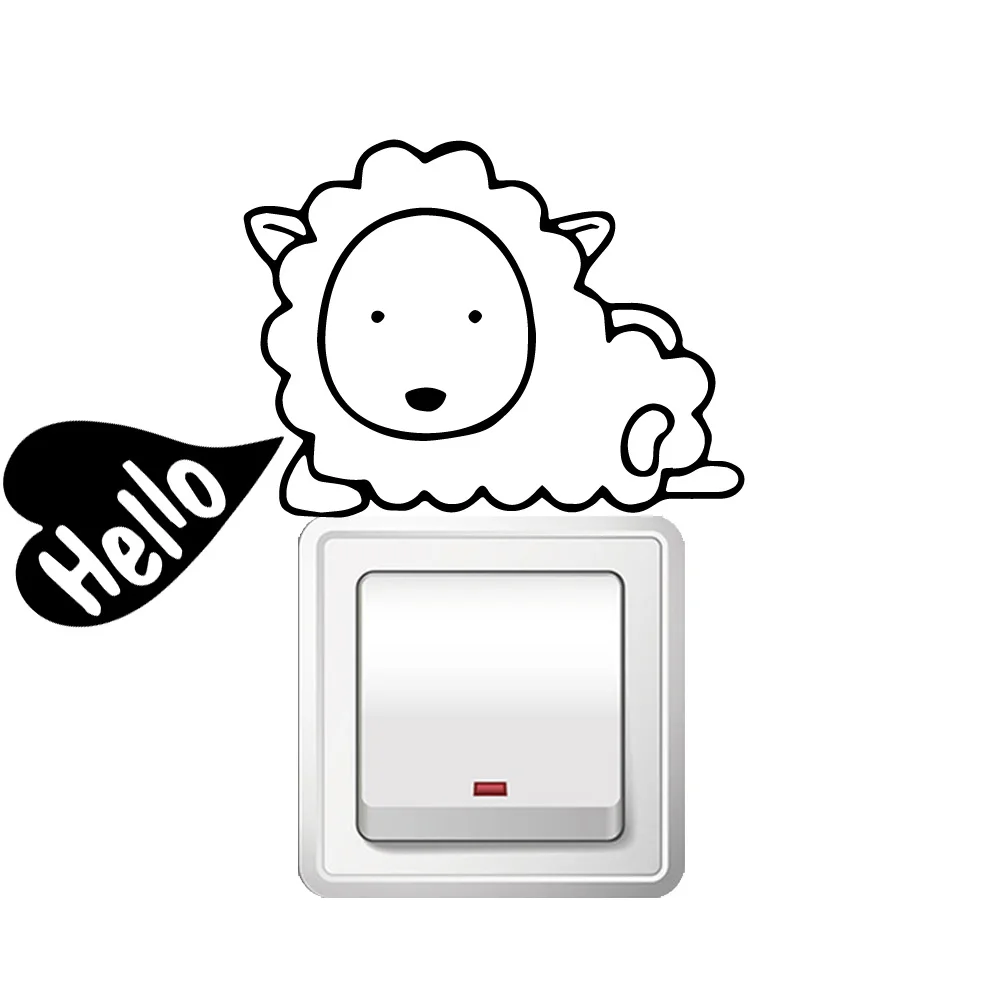 Горячие Овцы самоклеющиеся виниловые обои для детских комнат Diy украшения дома