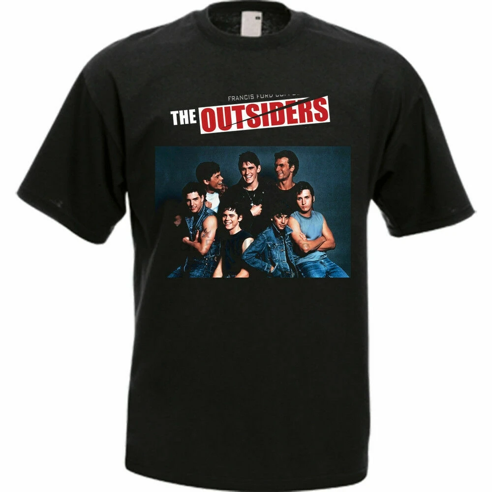 

The Outsiders Crime Drama film Mens Black T-Shirt Tees Clothing