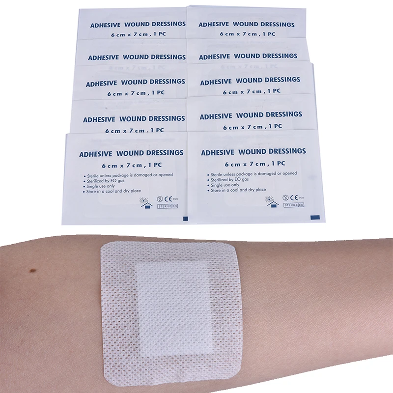 10 шт. большой размер гипоаллергенный нетканый медицинский клейкий перевязочный