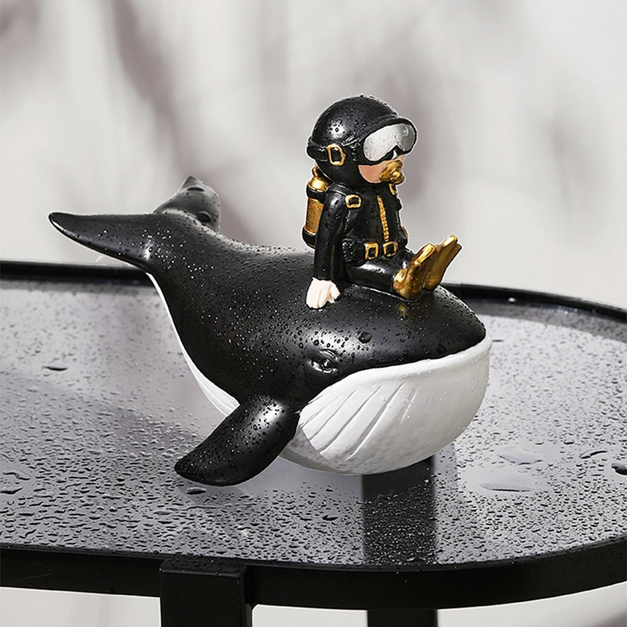 

Nordic Style Diver Resin Decoration Children'S Room Desktop Home Decoration