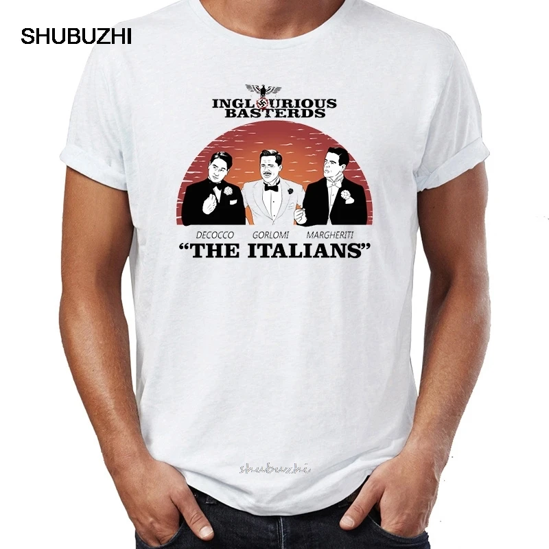 В стиле хип хоп Для мужчин футболки Бесславные ублюдки итальянцев Потрясающие