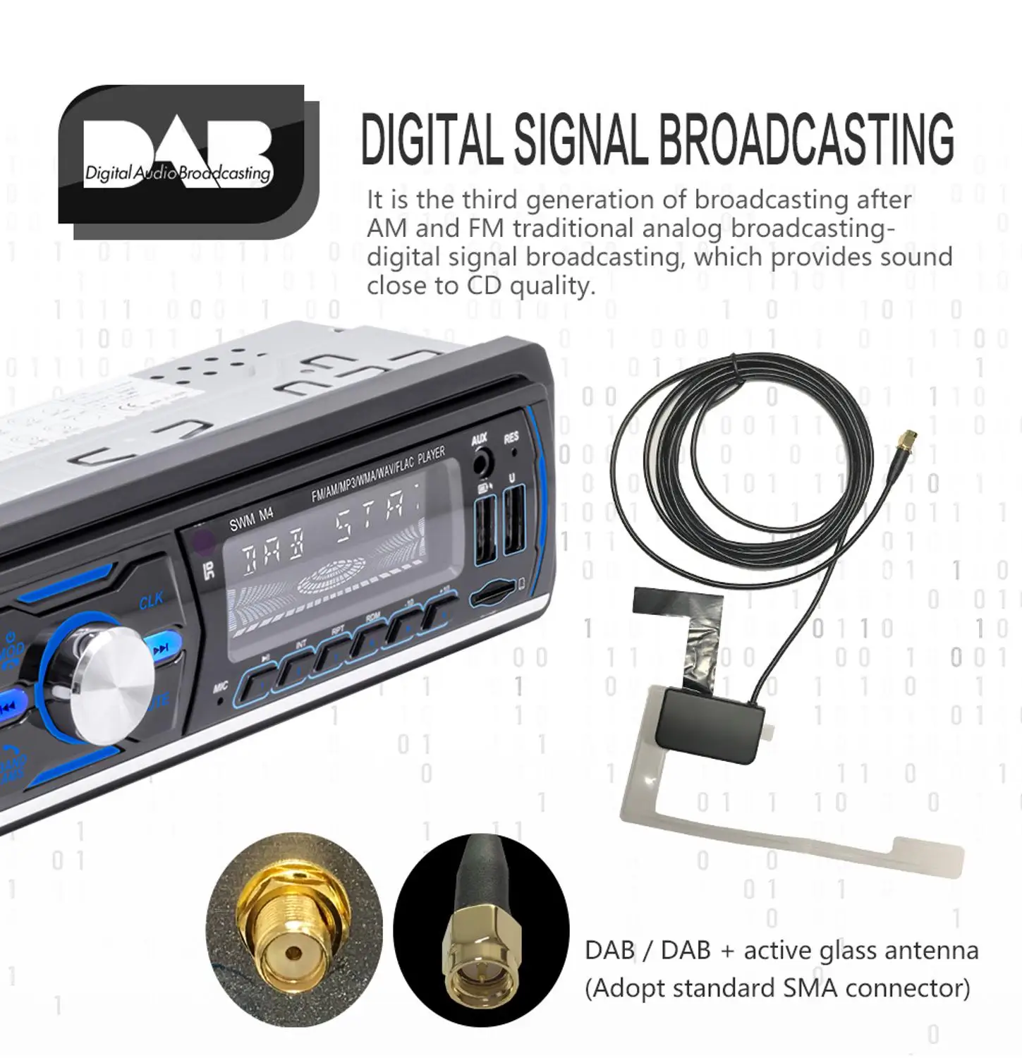 1 Diin In-dash MP3 Bluetooth аудио плеер двойной USB TF AUX FM приемник авто для автомобиля пульт