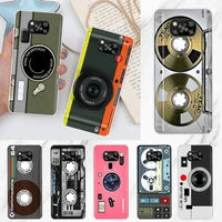 classical old cassette tape case coque for xiaomi poco x3 pro f3 m3 f1 x3 nfc m2 mi 11 lite 11 ultra note 10 pro 9t cover funda