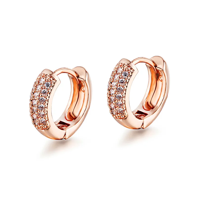 

ZSLBS Korean Fashion Small Hoop Earrings For Women Zirconia Crystal Huggies Earring Jewelry Gift Pendientes Boucle Oreille Femme