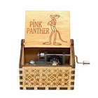 Различные темы, бегущие в ЛунуРозовая пантераНебесный город, резьба по дереву, ручная музыкальная шкатулка, подарок на РождествоДень рождения