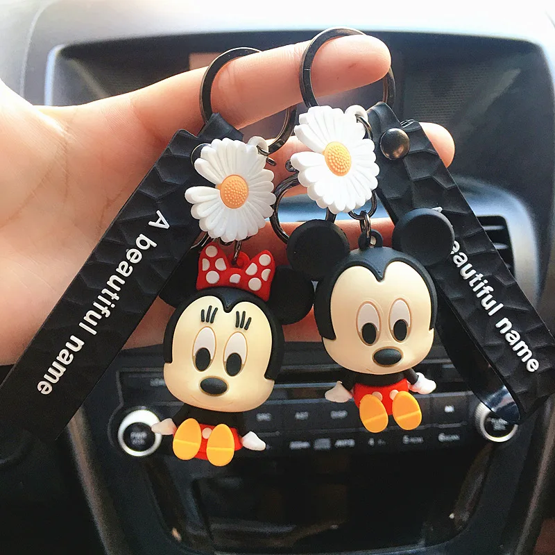 Лидер продаж брелок для ключей сидеть Микки и Минни с мультяшным креативным