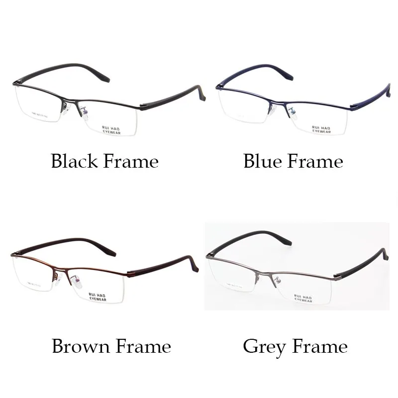 Half Rimless Glasses Frame Customzie Recipe Lenses Optical Myopia Progressive Prescription Eyeglasses Spectacles1088 |