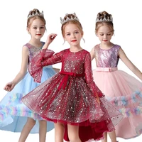 kids christmas costumes embroidery elegant bridesmaid dresses for girls wedding party gowns children clothing vestidos 3 12 year