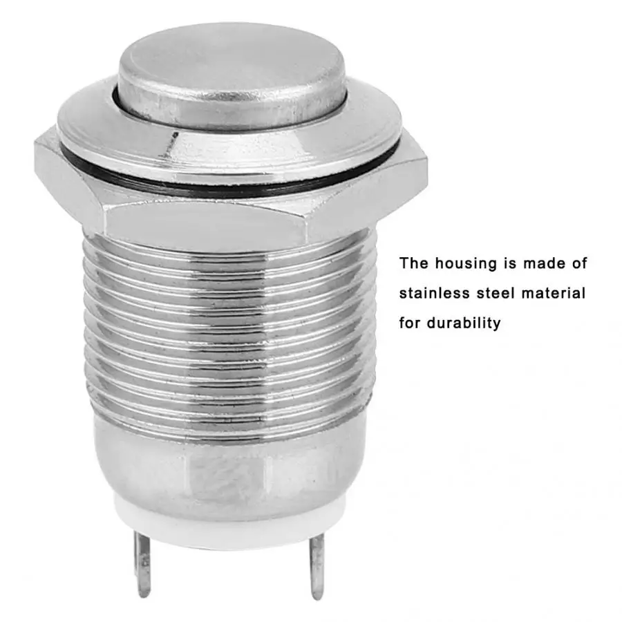 5 шт. металлический кнопочный переключатель 1 нормально открывающийся 2 контакта