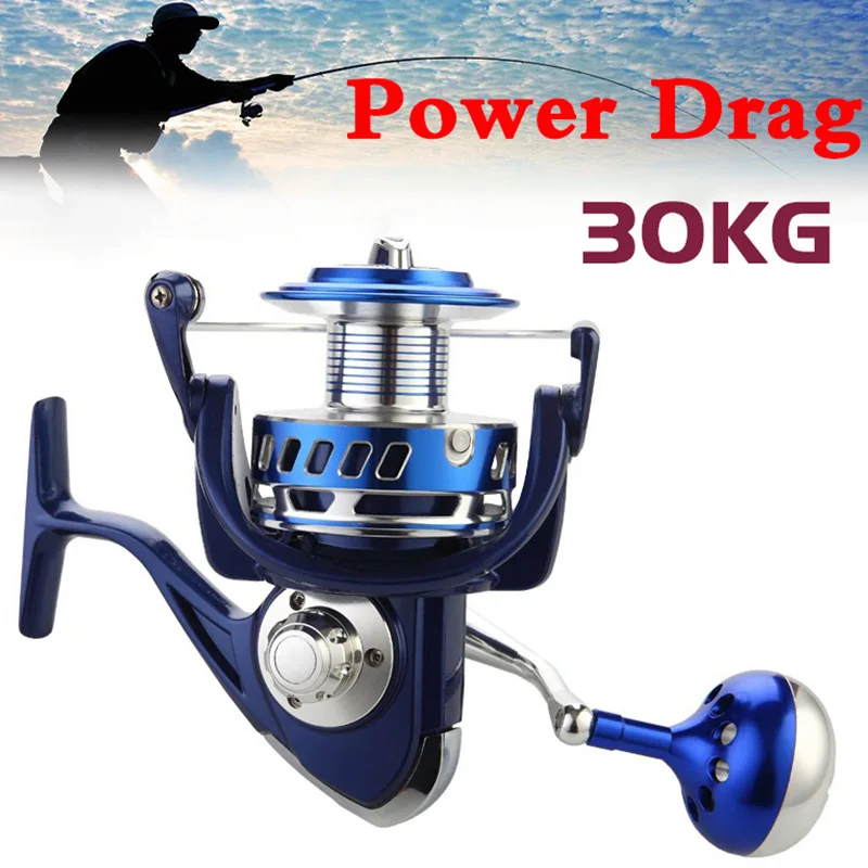 SEWS-30Kg Power Drag все металлические спиннинговые Катушки 9000 сверхмощная морская