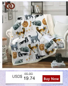 Постельные принадлежности, Outlet, милое одеяло с изображением кошек, мультяшное животное, мягкое плюшевое одеяло, акварельное домашнее животное, тонкое одеяло, Золотое постельное белье