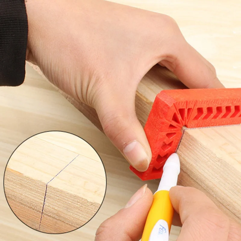 

6 Inch right angle ruler auxiliary for carpenter 90 Degree Right Angle Auxiliary Positioner Plastic Right Angle Block