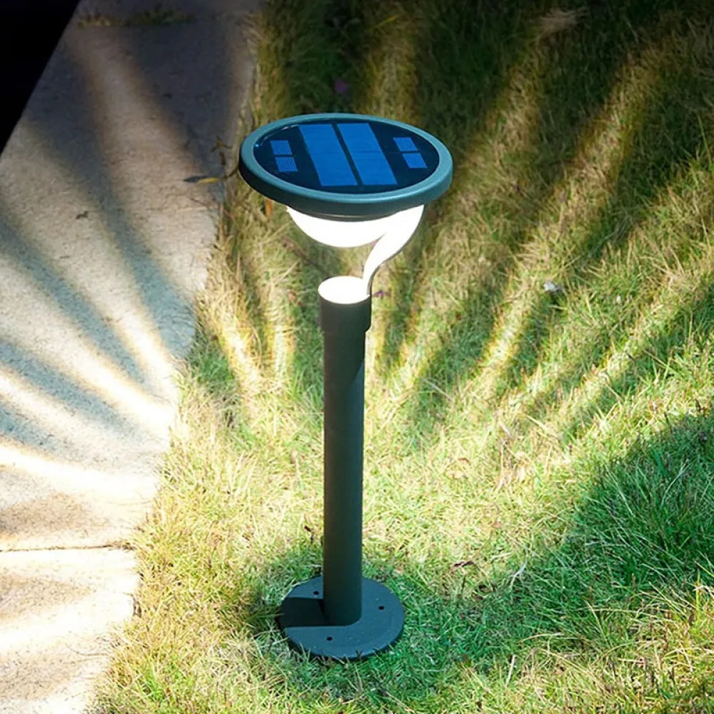 HAWBOIRRY LED Solar Lawn Light Floorstanding Dual-use Energy Saving Home Garden Villa Garden Light
