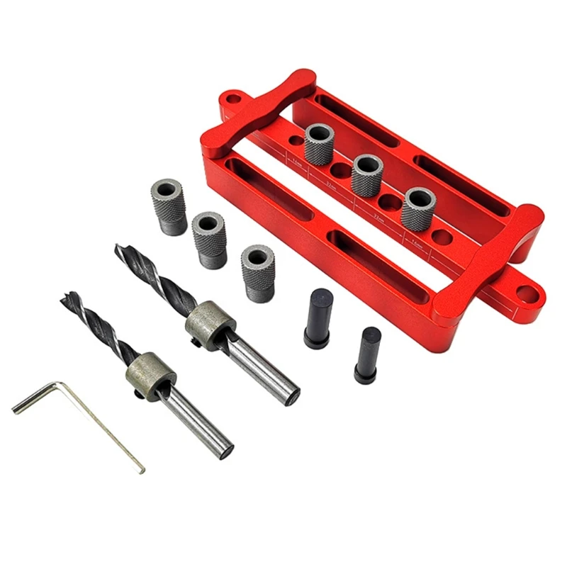

M7DA Carpenter Drilling Set Tenon Hand Tools Gift for DIY Work Friends and Family Aluminum Alloy for Home Family X320