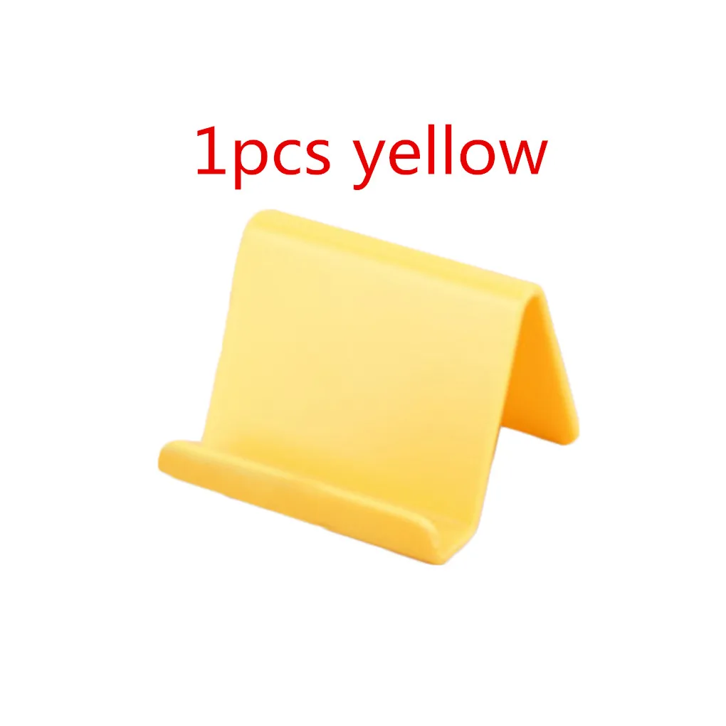 1pcs yellow Универсальный Настольный держатель для телефона, гибкий складной держатель для мобильного телефона для iPhone для samsung для MP5, подставка для смартфона - Цвет: 1pcs yellow