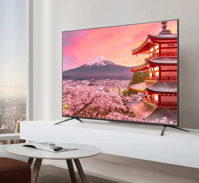 55 65 inch 4K led display screen monitor multi language Smart wifi Android 7.1 RAM 1.5G ROM 8G LED IP t2 TV television | Электроника