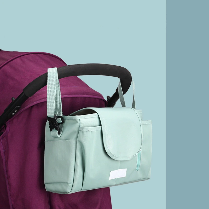 Сумка подвеска для детской коляски Портативная сумка мам модный простой чехол