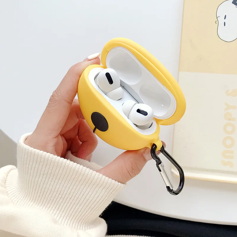 Чехол для наушников Airpods Pro мягкий силиконовый чехол с милым котом Мультяшные