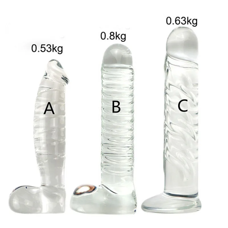 Резьбовая форма стеклянный фаллоимитатор искусственное увеличение пениса
