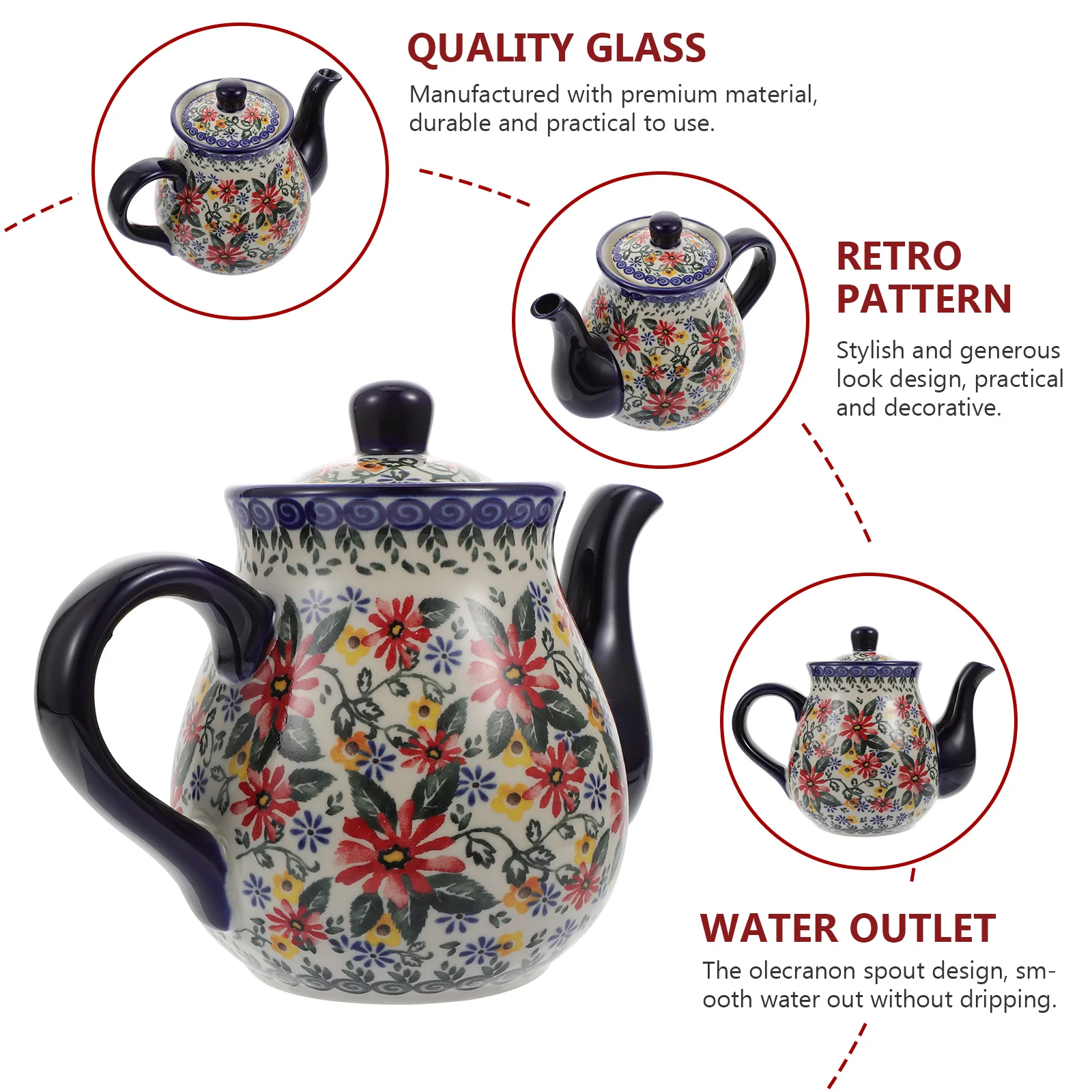 1 шт. высококачественный термостойкий чайник прочный для воды бытовой