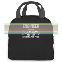 engineer supereroe mens divertenti regalo di compleanno for papa lui brand style portable insulated lunch bag laptop