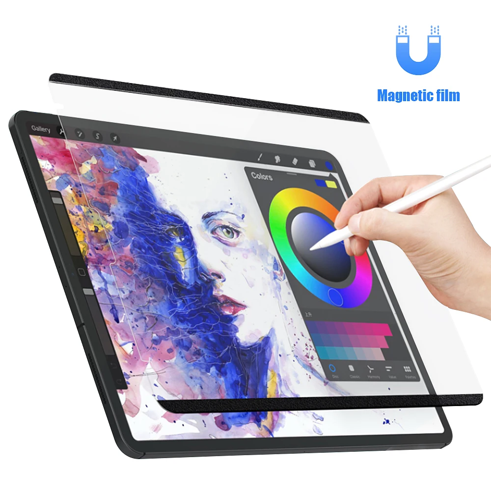 

Защитная пленка для экрана в виде бумаги для iPad Pro 11 2021 2020 2018 iPad Air 4 10,9 10,2 7-й 8-й съемный магнитный привод