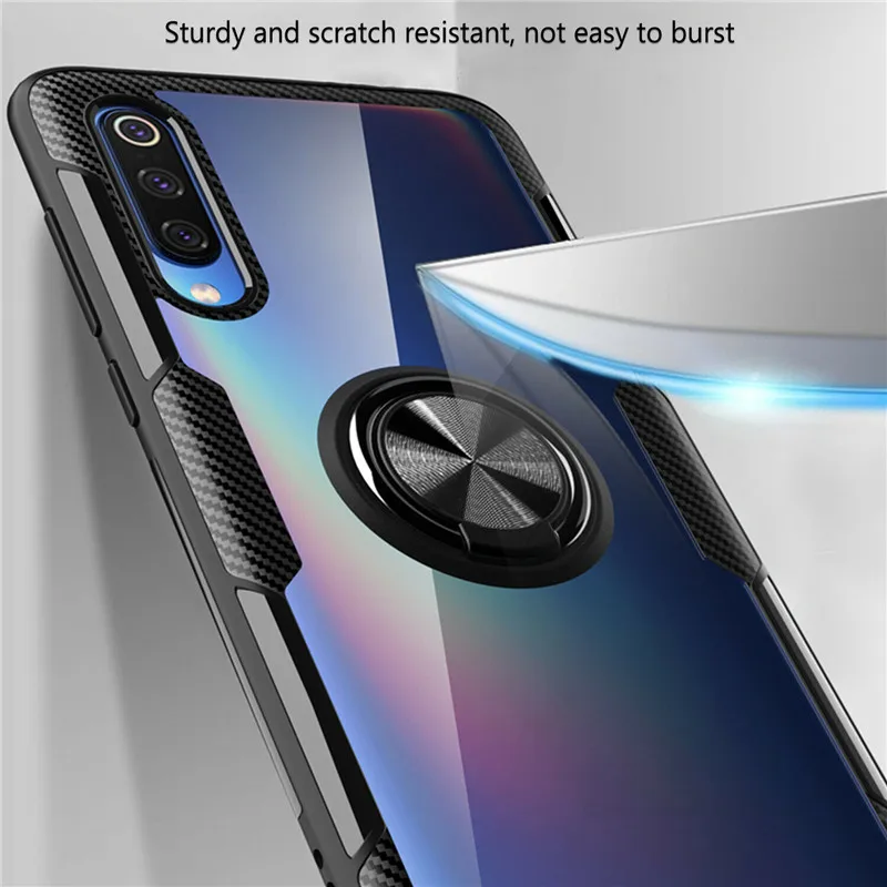 Закаленное стекло с кольцом магнитный держатель чехол для Samsung Galaxy A50 A50S A30S A70 A40 A30