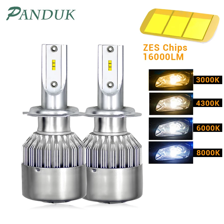 PANDUK C6 светодиодный головной светильник s 16000LM зэс H7 H4 H1 H8 H11 HB3 9005 HB4 9006 туман авто