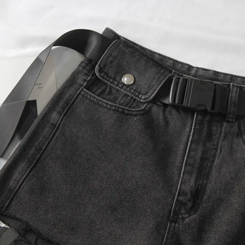 Шорты джинсовые Fitaylor женские с завышенной талией повседневные однотонные