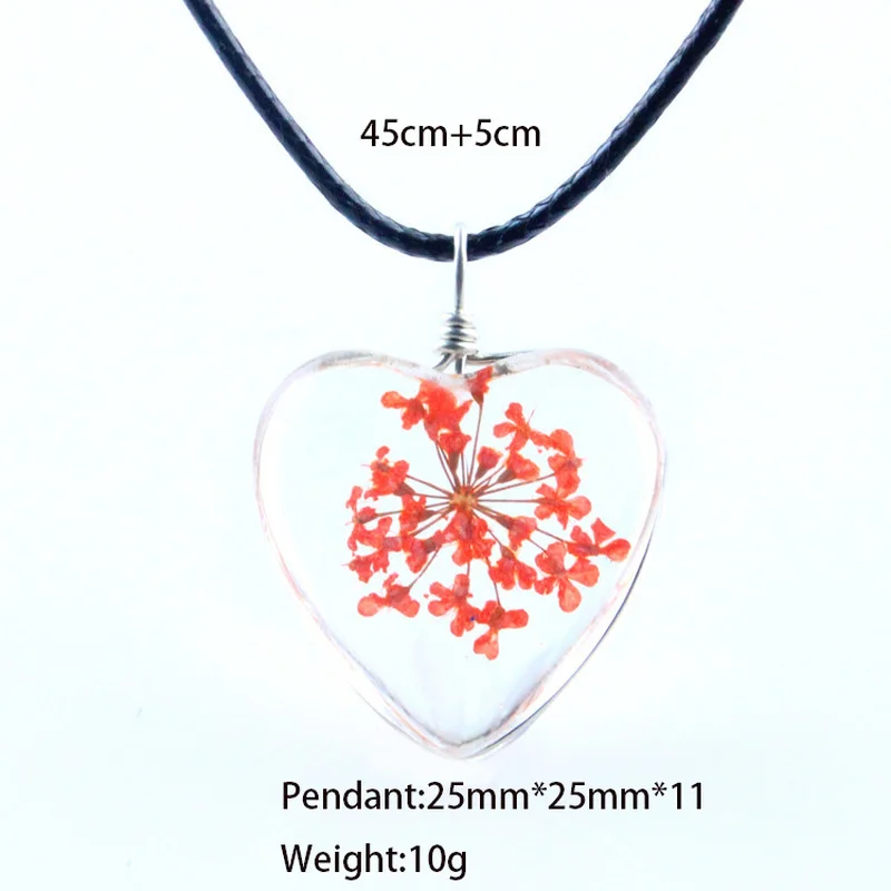 Очаровательное ожерелье женское с подвеской в форме сердца из четырех листьев