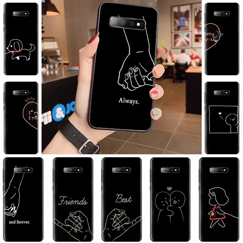 

Always And Forever Best Friends Phone Case For Samsung Galaxy S5 S6 S7 S8 S9 S10 S10e S20 edge plus lite Cover Funda Shell