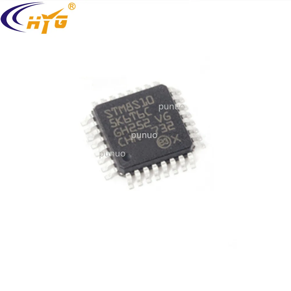 Оригинальный аутентичный STM8S105K6T6C Инкапсуляция QFP32 2 95-5 5 В 8b MCU ADC 32 КБ флэш-чип