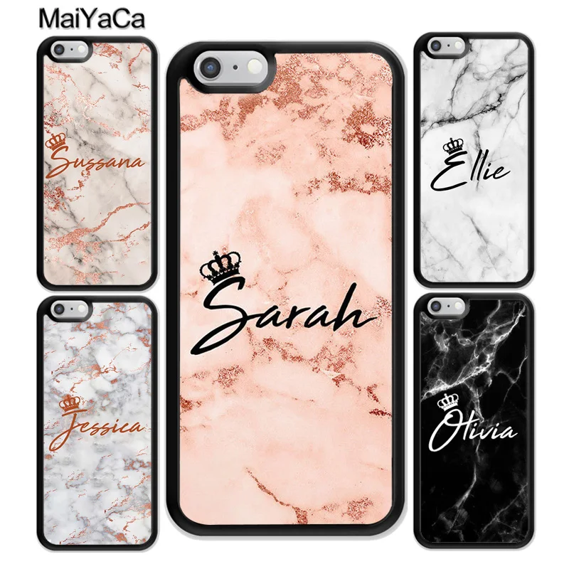 Aliexpress - PERSONALISED MARBLE QUEEN CROWN INITIALS NAME CUSTOM Case For iPhone 13 12 mini 11 Pro Max X XR XS MAX SE 2020 6S 7 8 Plus Cover