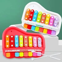 2 in 1 baby piano xylophone toy for toddlers 8 keyboard educational musical learning instruments toy for infant
