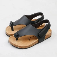 merablle kids sandals cork slipper boy casual shoes girl flat shoes children mother soft leather in summer