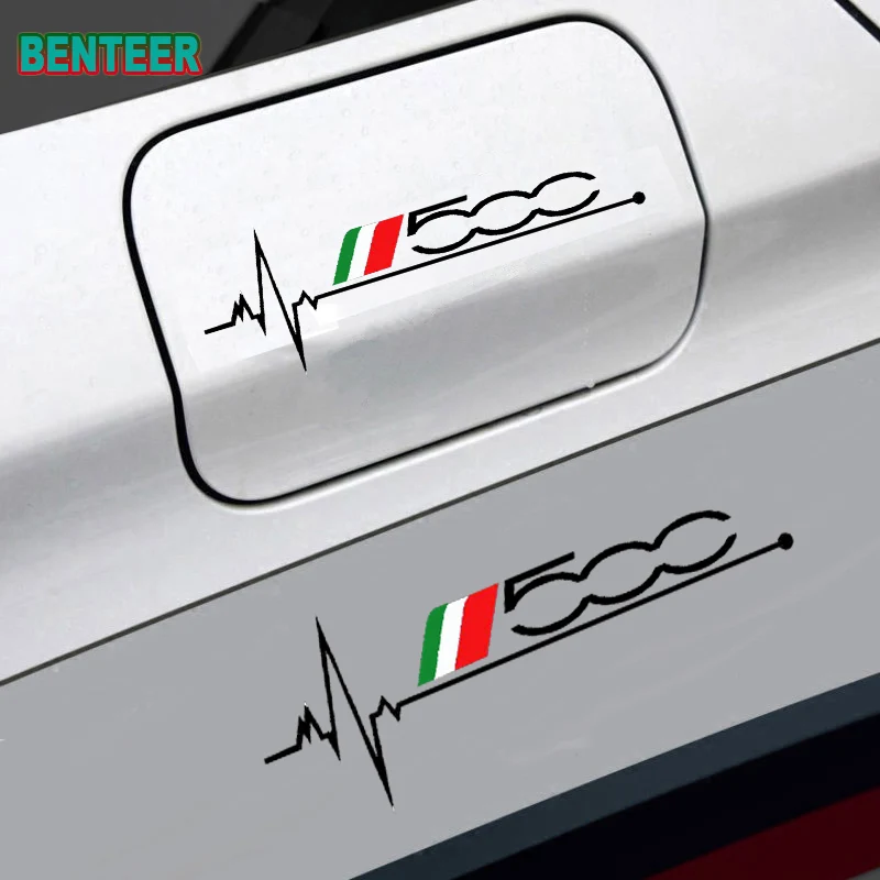 

1pc Car Tank Cap Sticker For Fiat 500 500L 500X