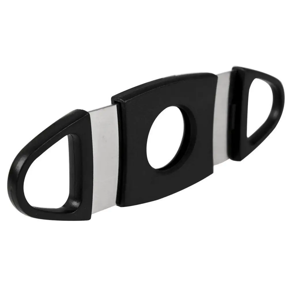 Нержавеющая сталь сигары резак двойные лезвия нож ножницы табака подарок